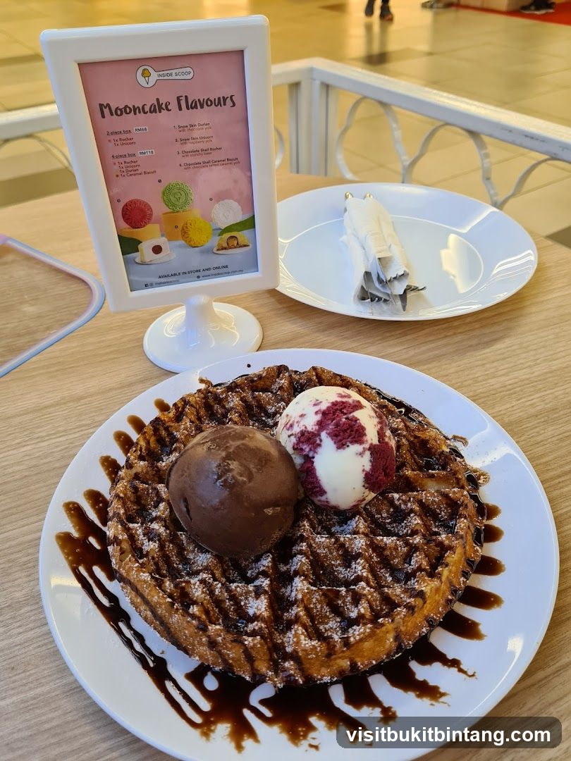 Waffle with Ice Cream