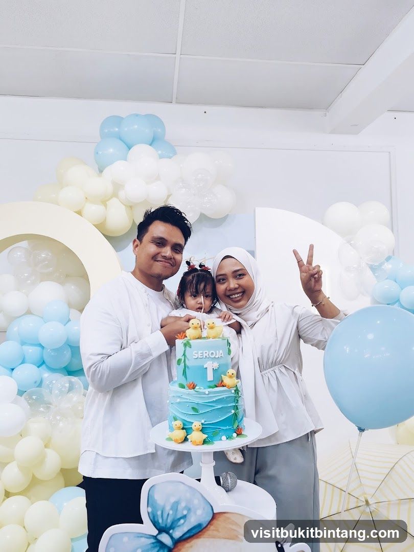 Family celebrating a birthday
