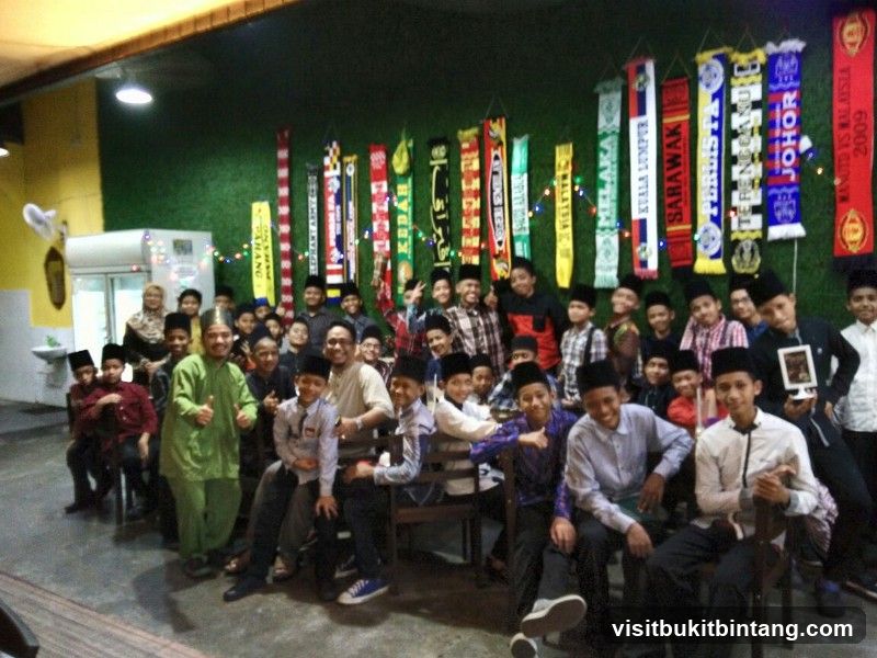 Group of boys with scarves