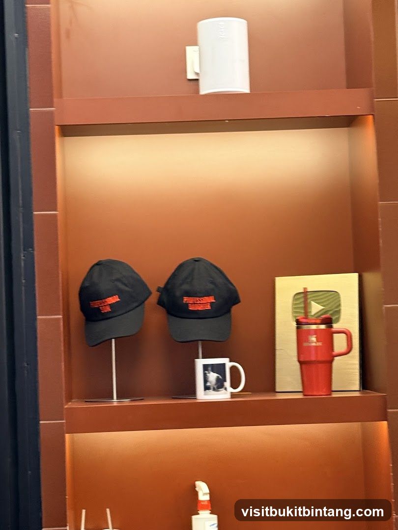 Display shelf with merchandise