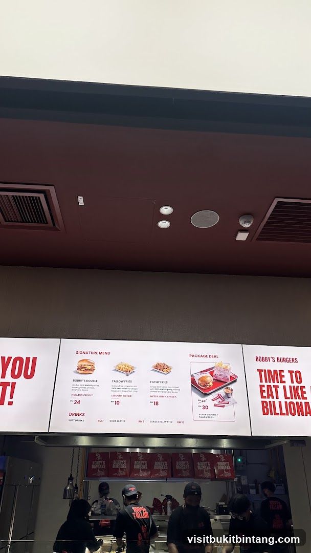 Bobby's Burgers Menu