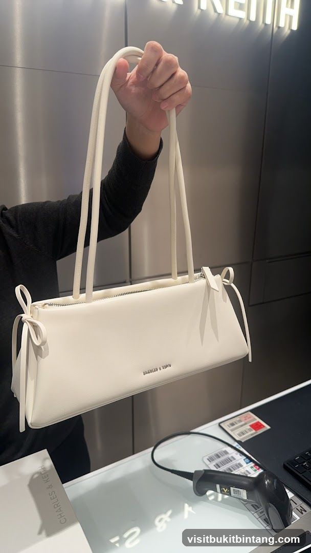 White Handbag with Bows