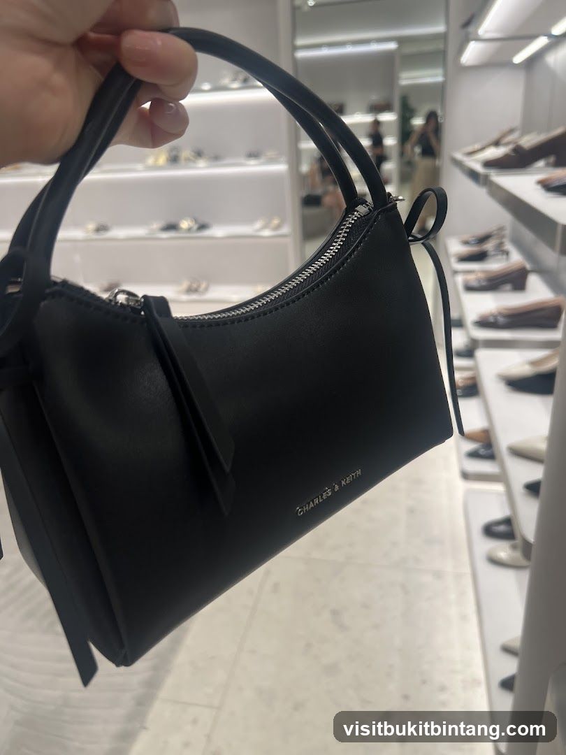 Black Handbag in Store