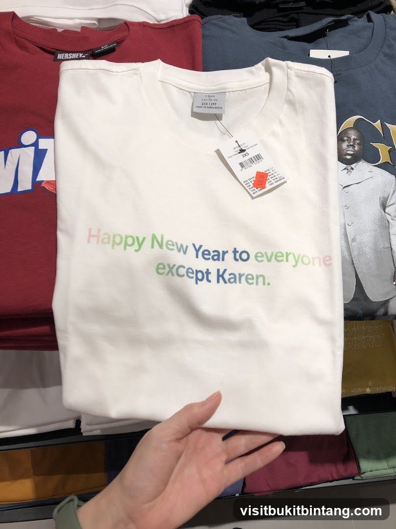T-shirt with text