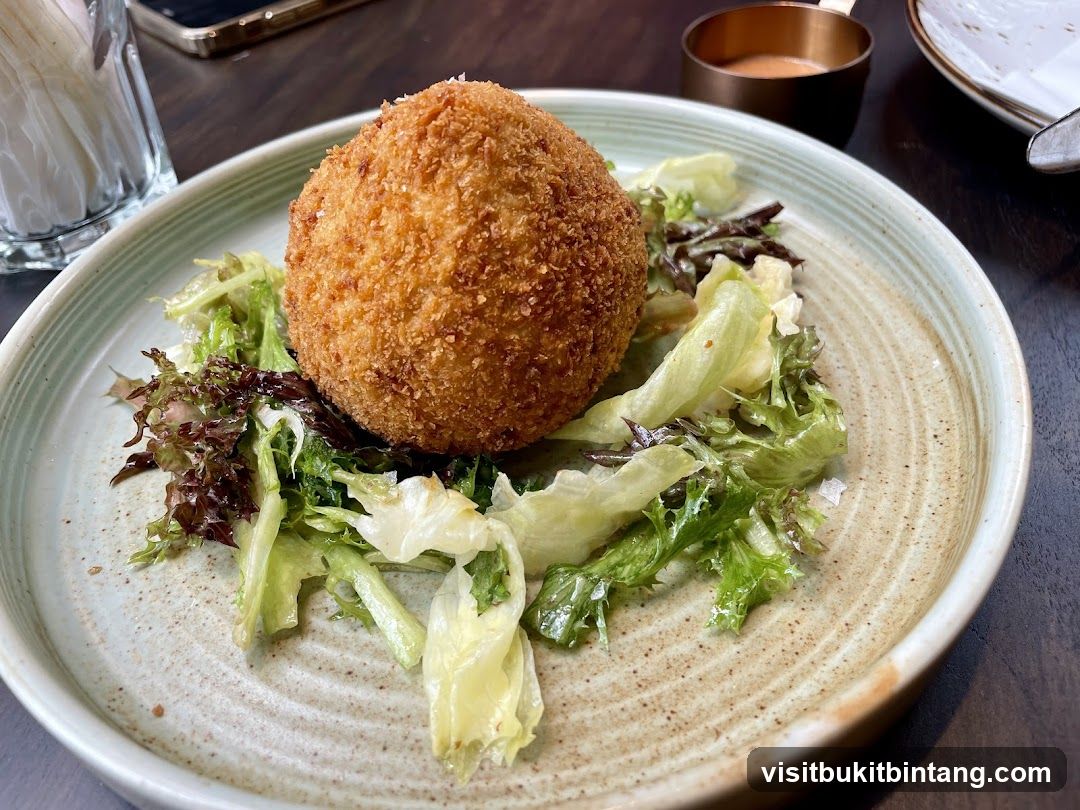 Fried Ball with Salad