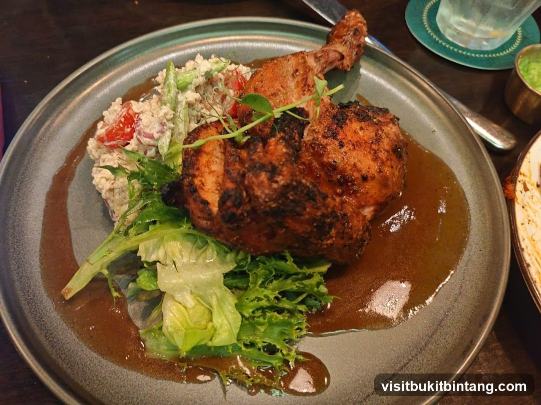Roasted Chicken with Salad