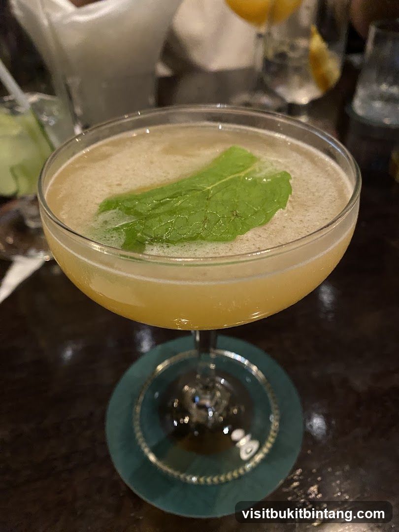 Cocktail with Mint Garnish