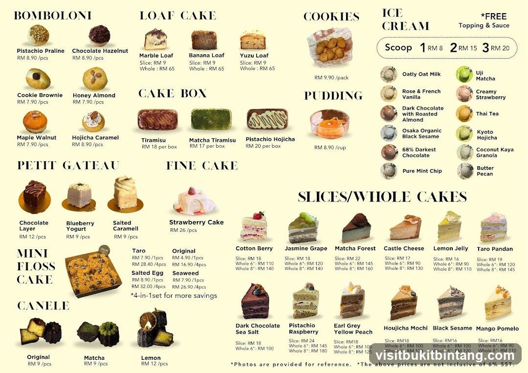 Dessert Menu