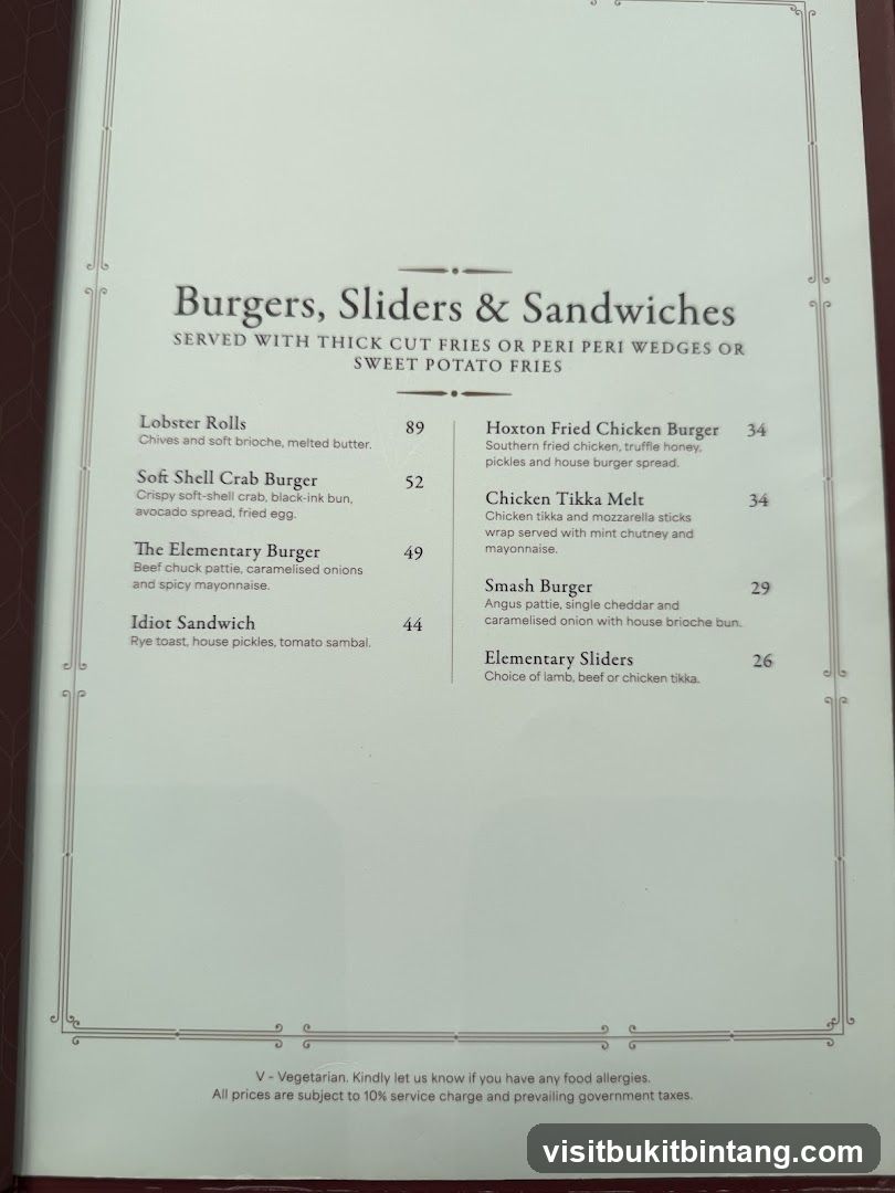 Burgers, Sliders & Sandwiches