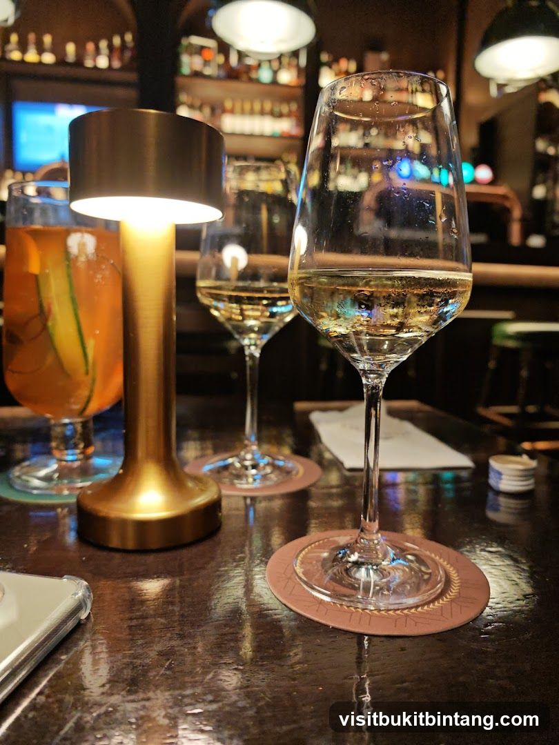 Drinks on a Bar Table