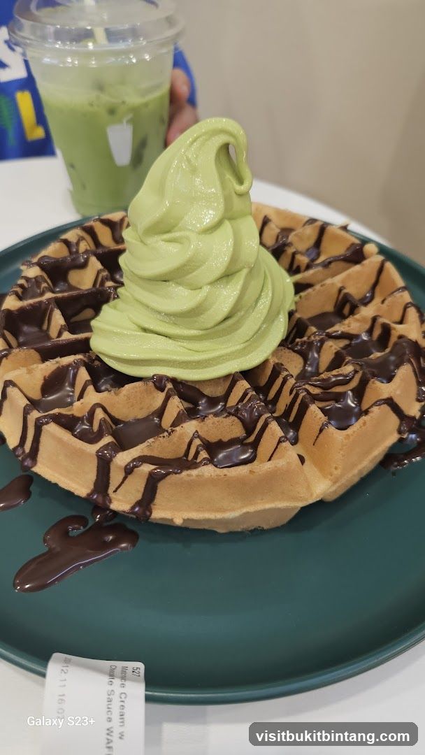 Matcha Soft Serve Waffle