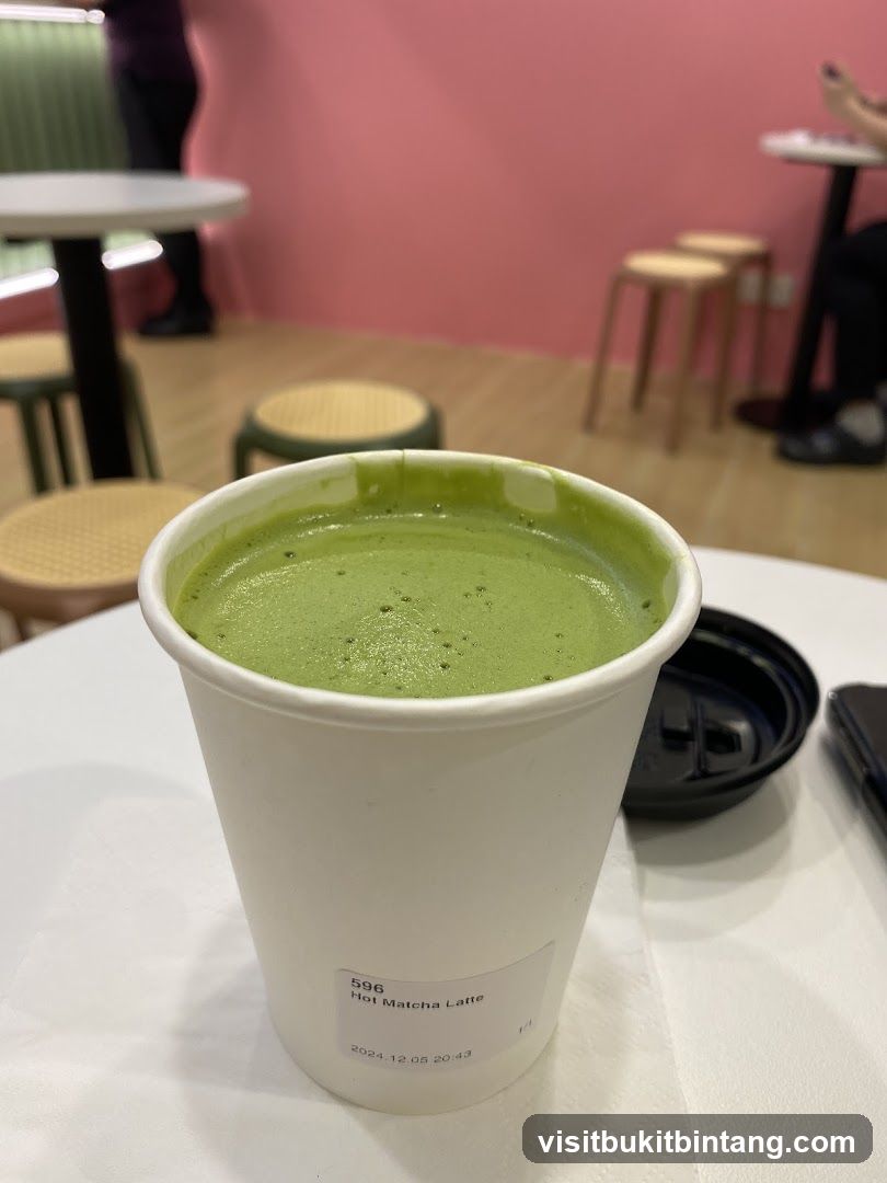 Hot Matcha Latte