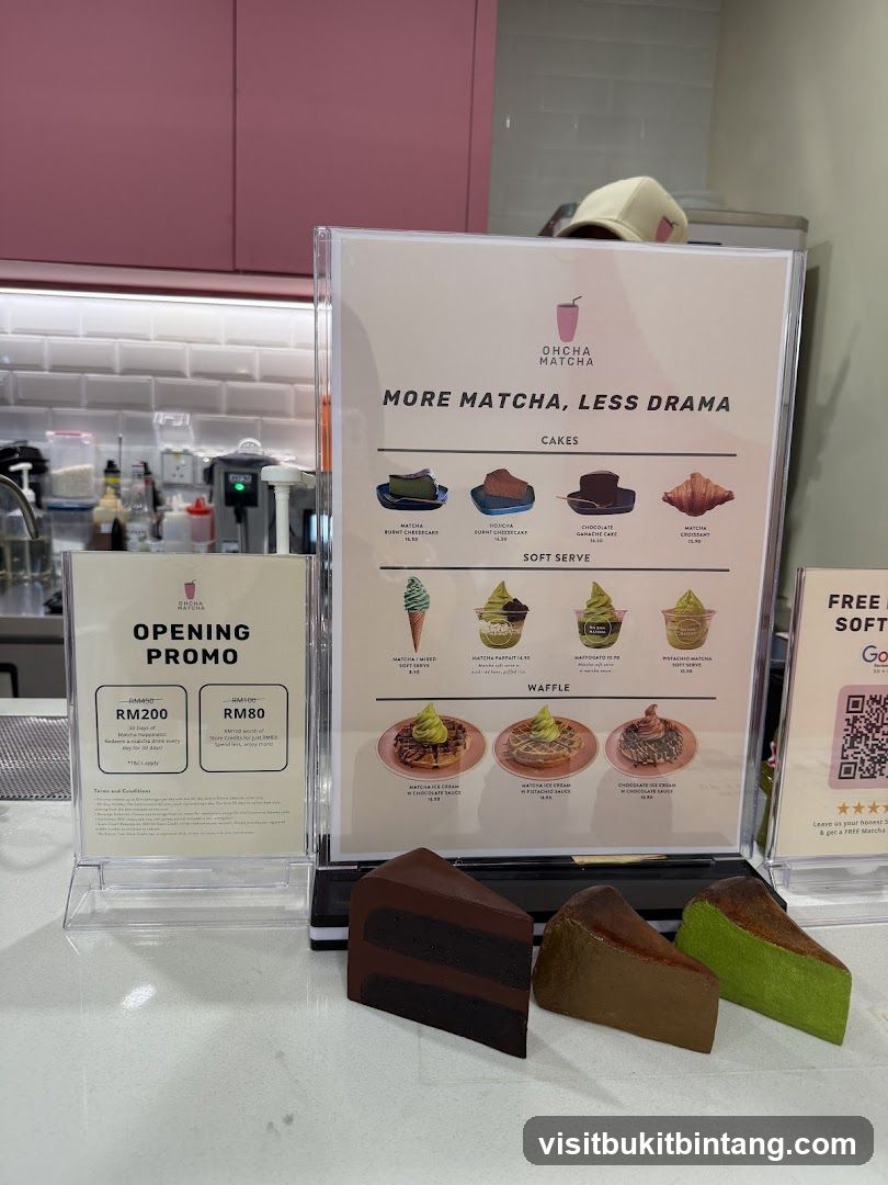 Menu and promotional materials