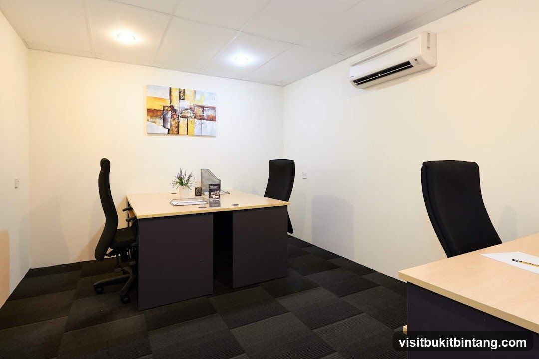 Office Interior with Desk and Chairs