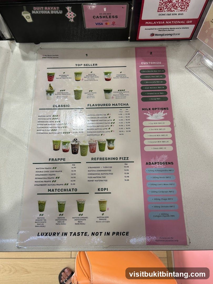 Matcha Menu
