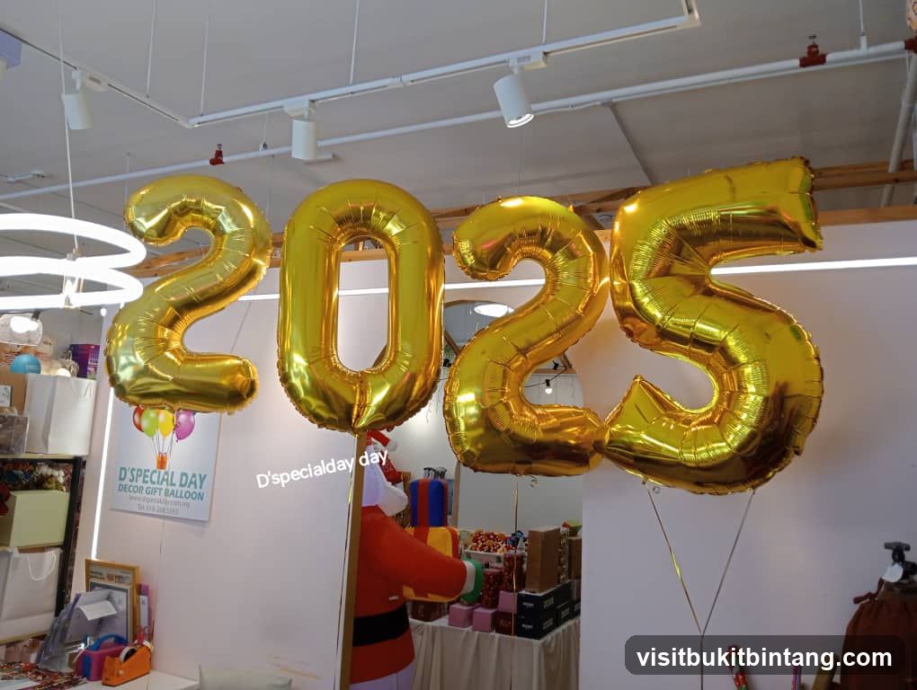 Gold Balloons for 2025