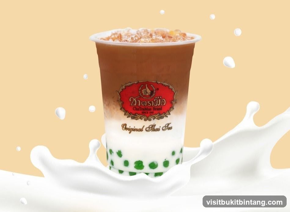 Thai Iced Tea with Boba