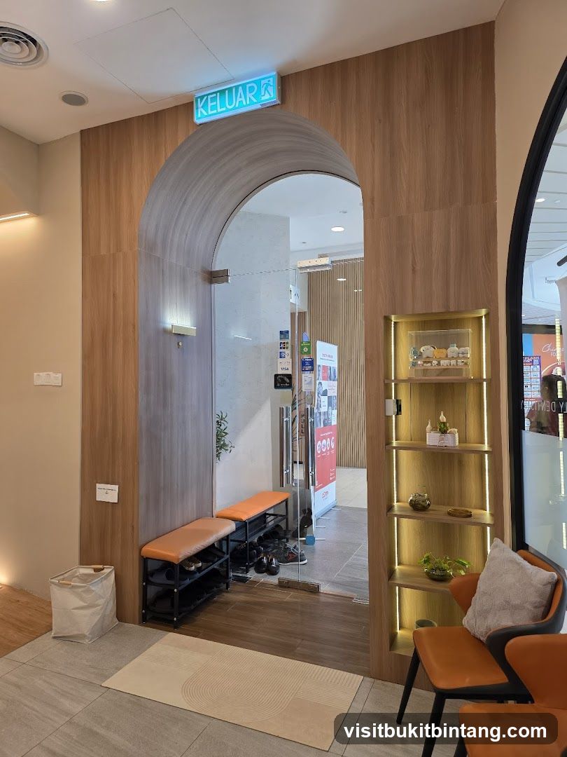Interior Entrance with Archway and Display Shelf