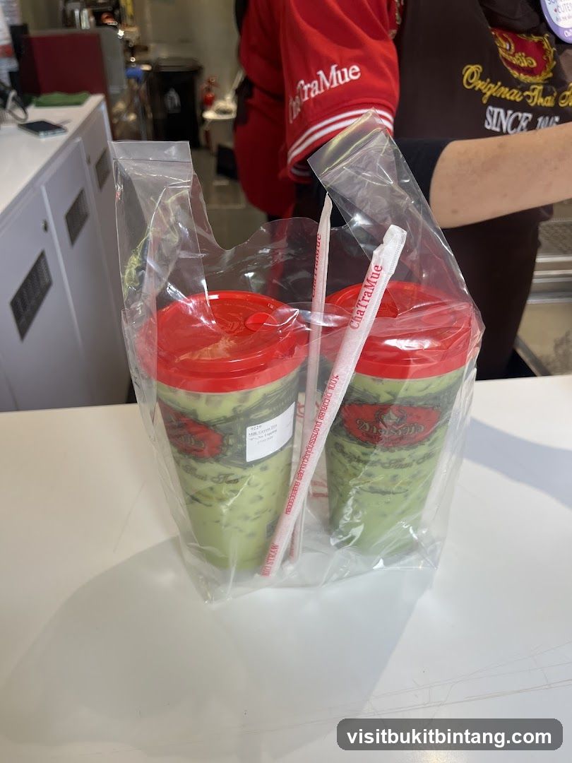 Two Thai Iced Teas in a Bag