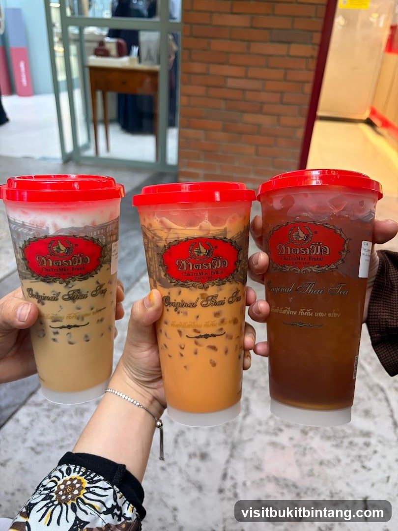 Three Thai Iced Teas