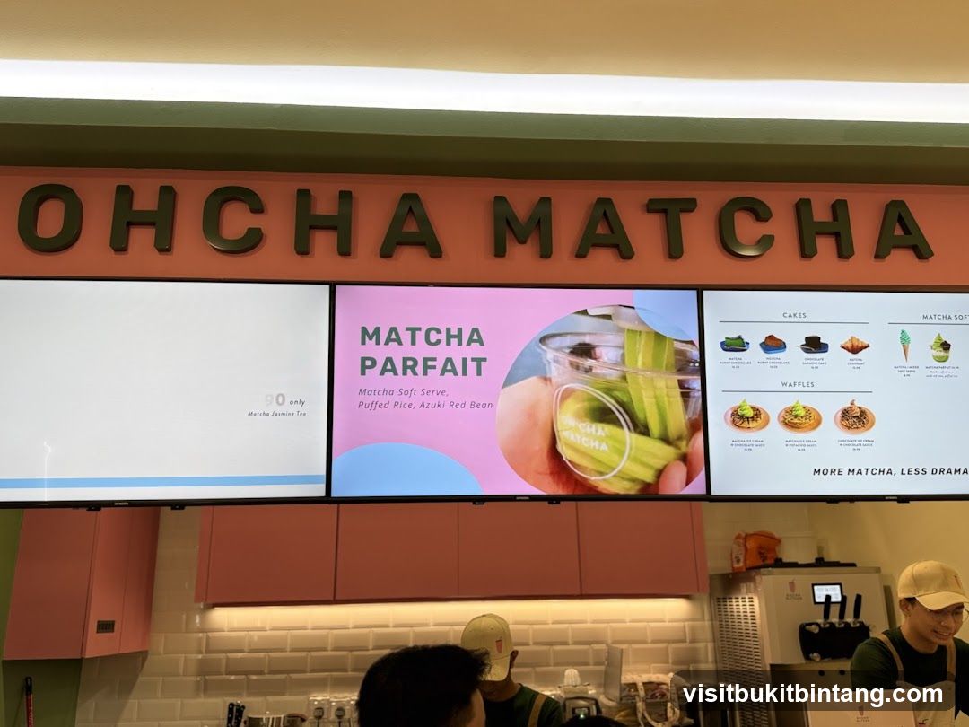 Ohcha Matcha Menu