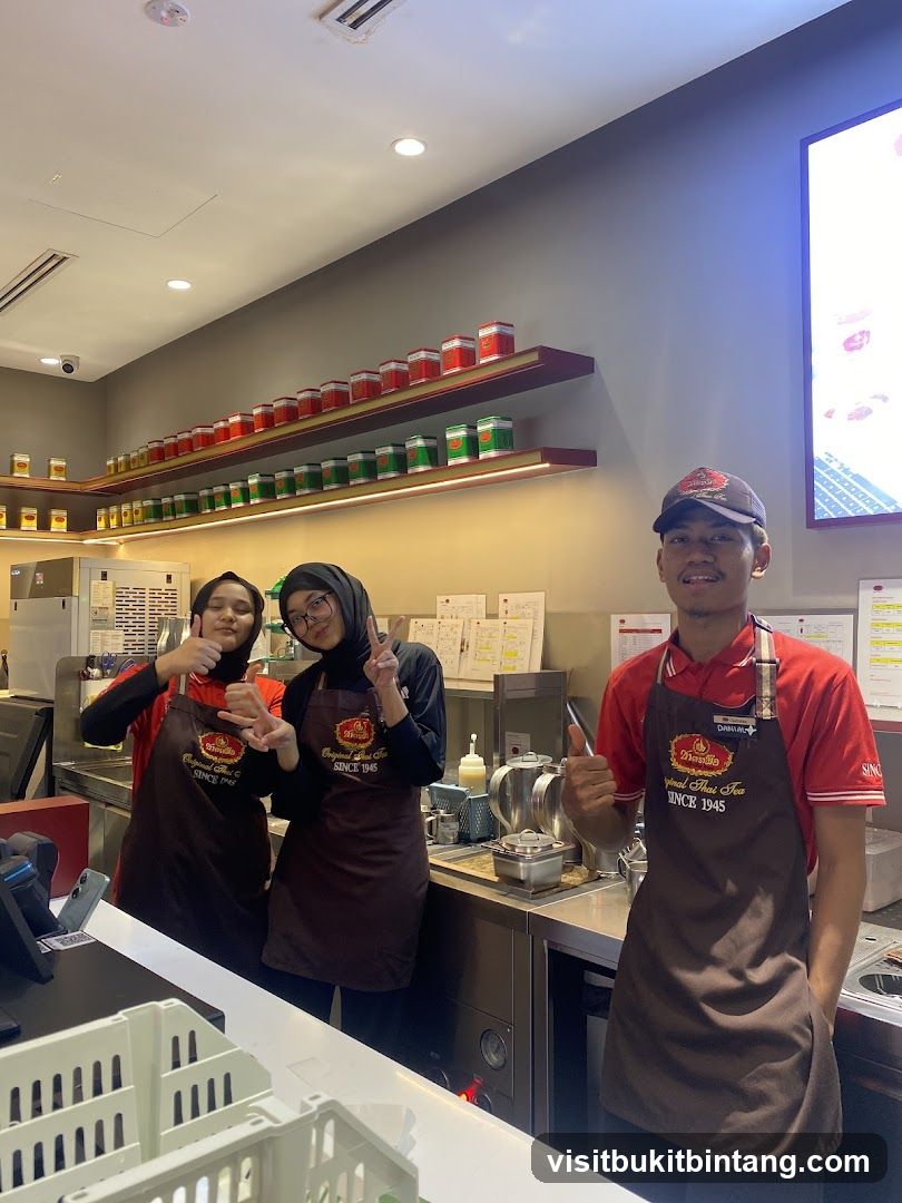 Staff at a Thai Tea Shop