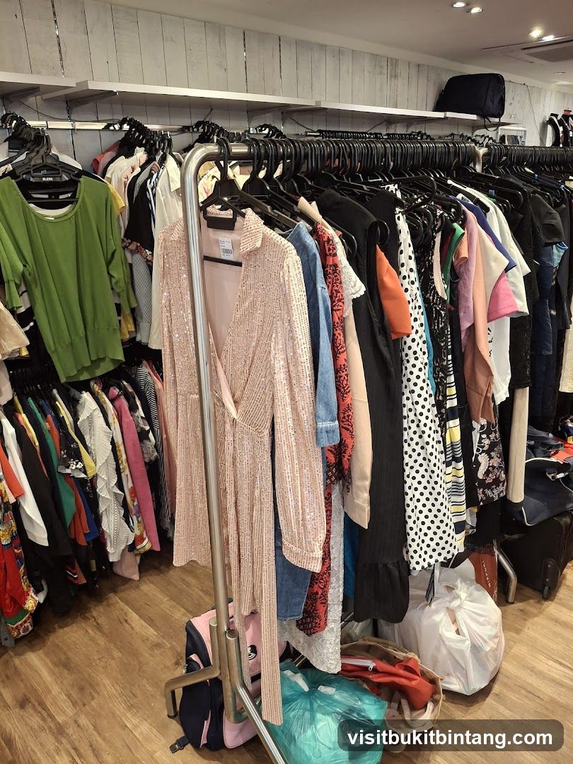 Clothing Racks in a Store