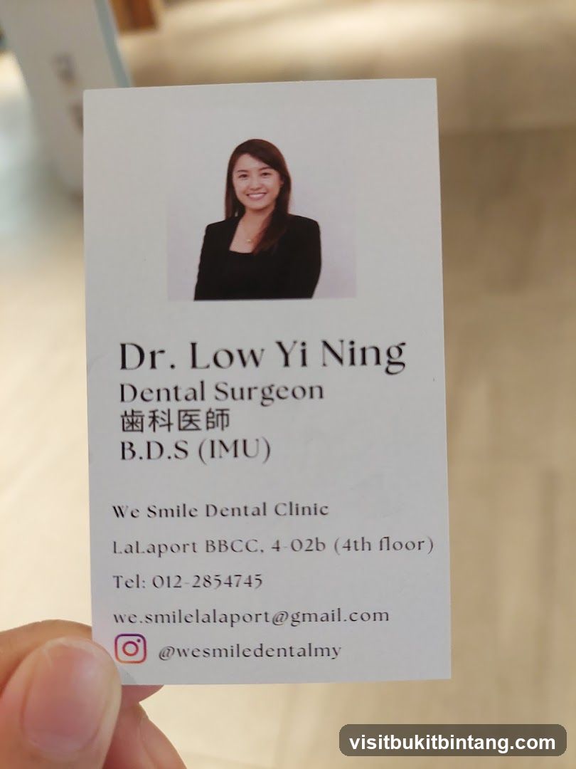 Dr. Low Yi Ning Business Card