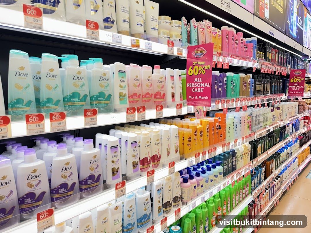 Personal Care Products on Shelves