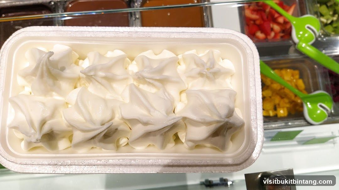 Ice Cream Topping Display