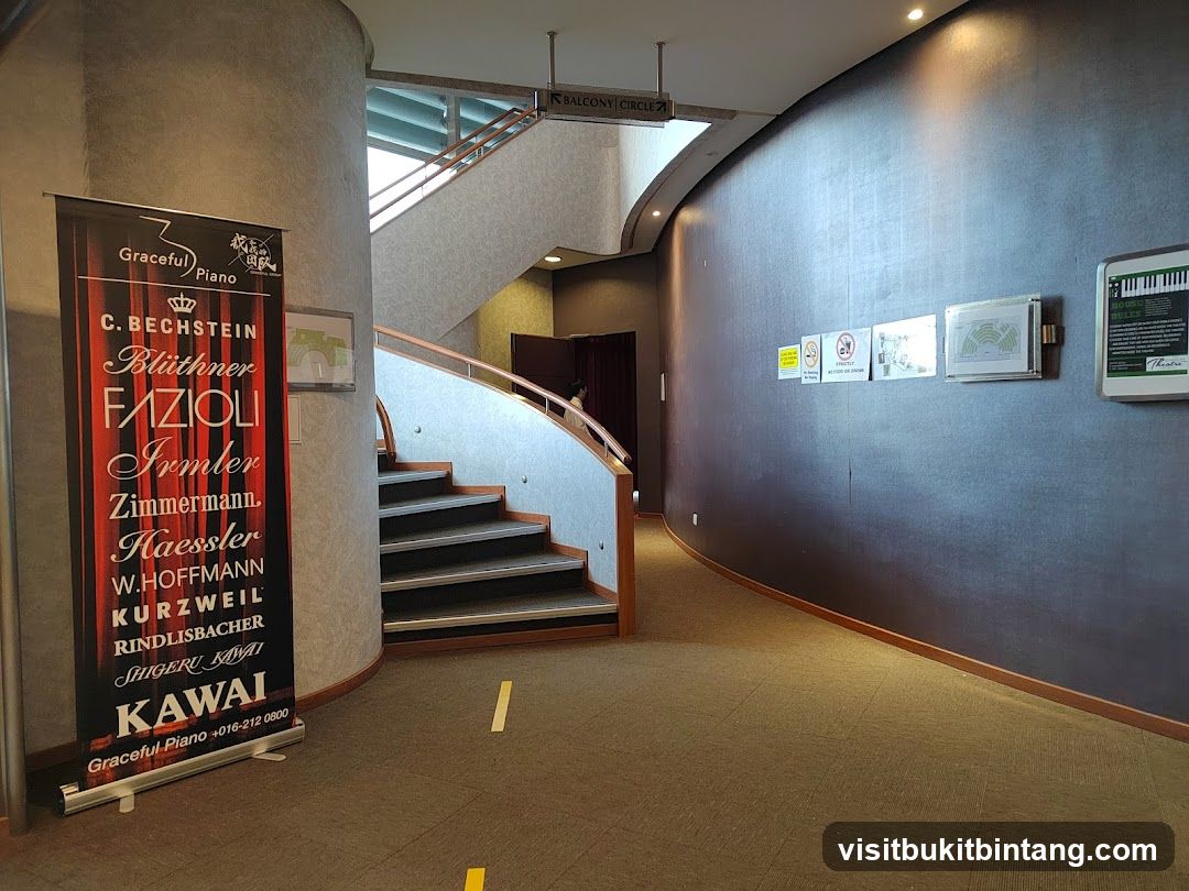 Piano Store Banner and Theatre Interior