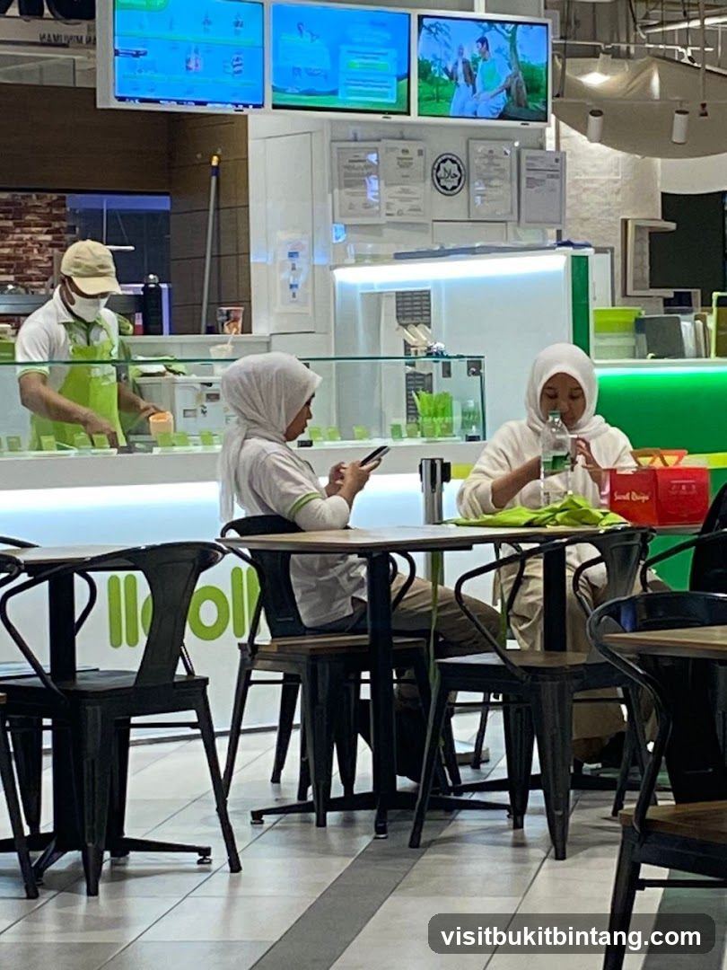 Food Court Interior Scene