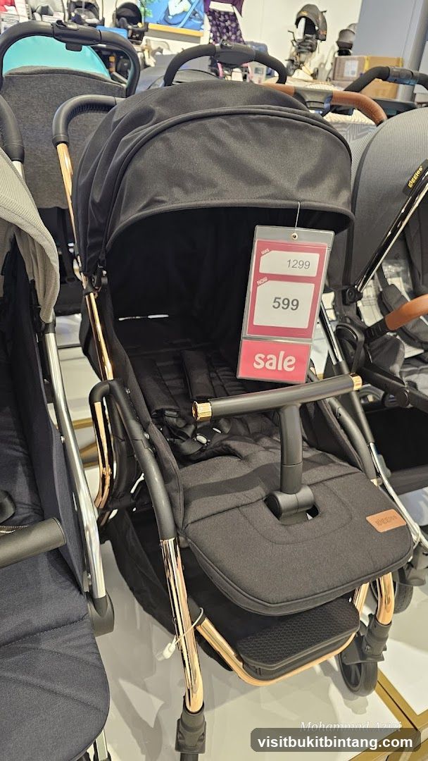 Stroller Display with Sale Tag