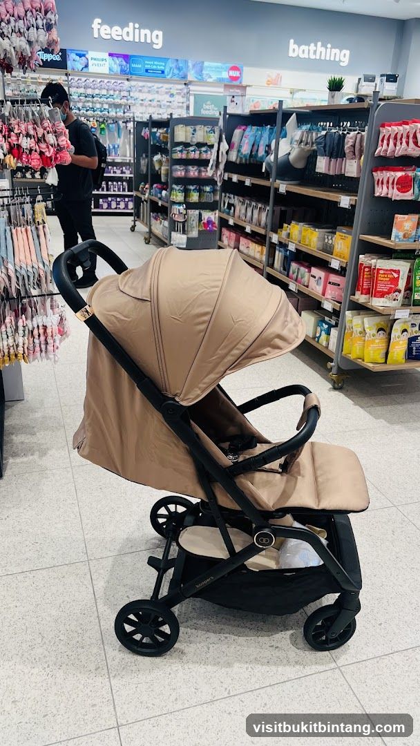 Baby Stroller in Store Aisle