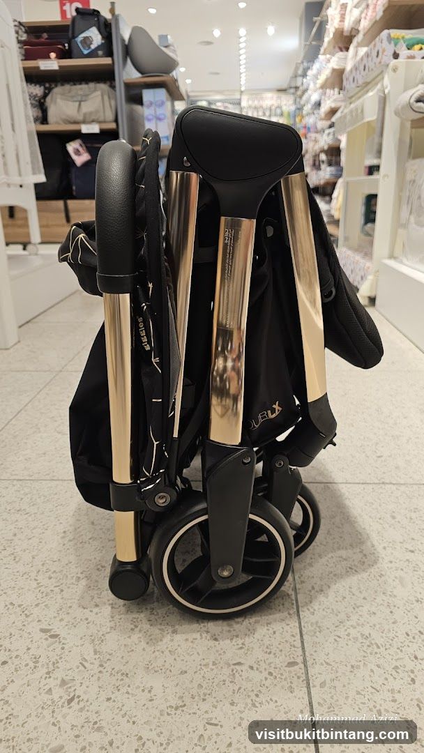 Folded Stroller in Store Interior