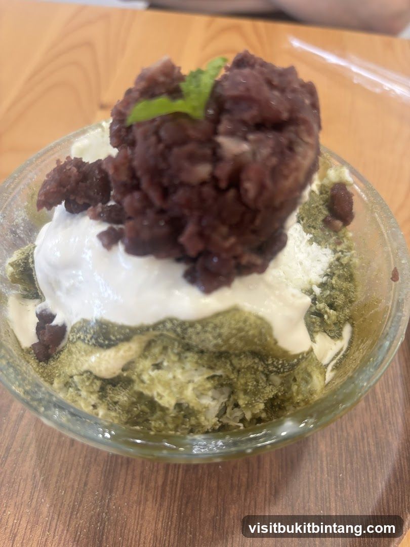 Matcha Dessert with Red Bean Paste