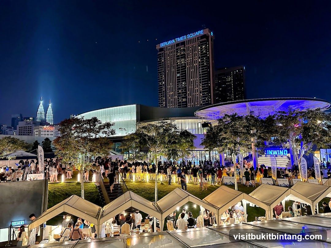 Night Market Scene at Berjaya Times Square