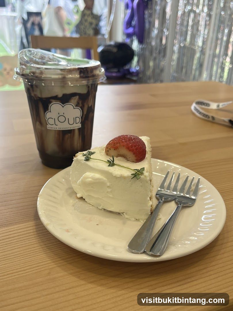 Cake and Drink on Table