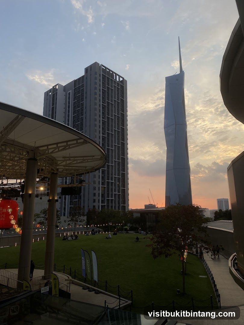 Sunset Cityscape with Modern Skyscrapers