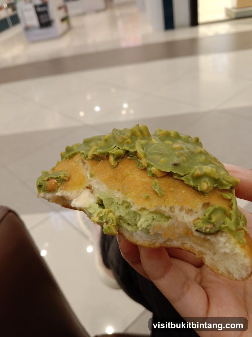 Donut with green frosting