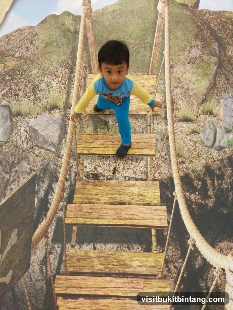 Child on a Rope Bridge