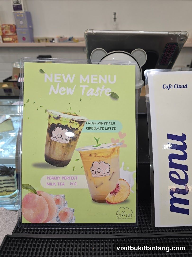 Cafe Cloud New Menu Display