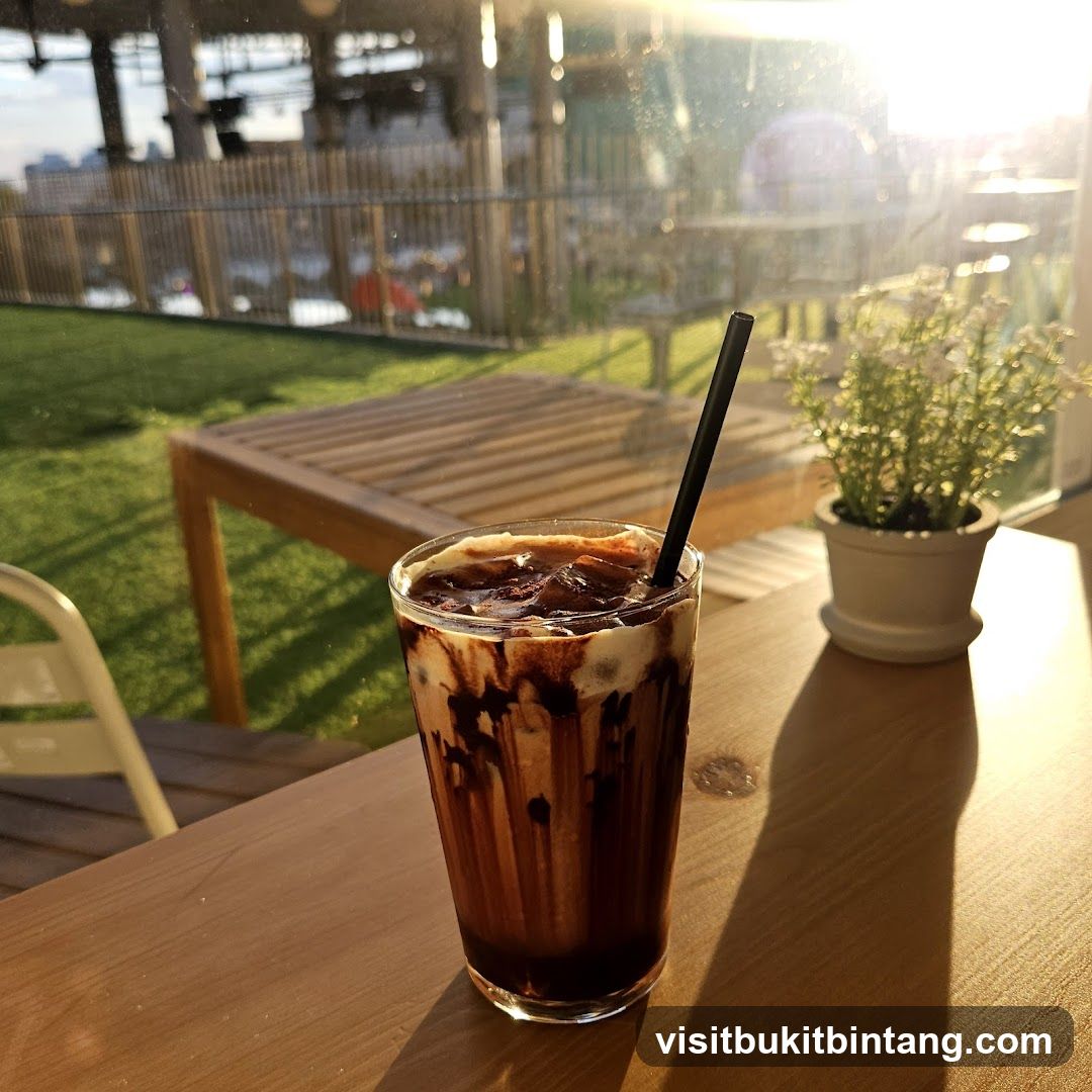 Iced Coffee with Chocolate Drizzle