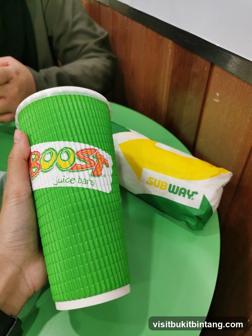Boost Juice and Subway