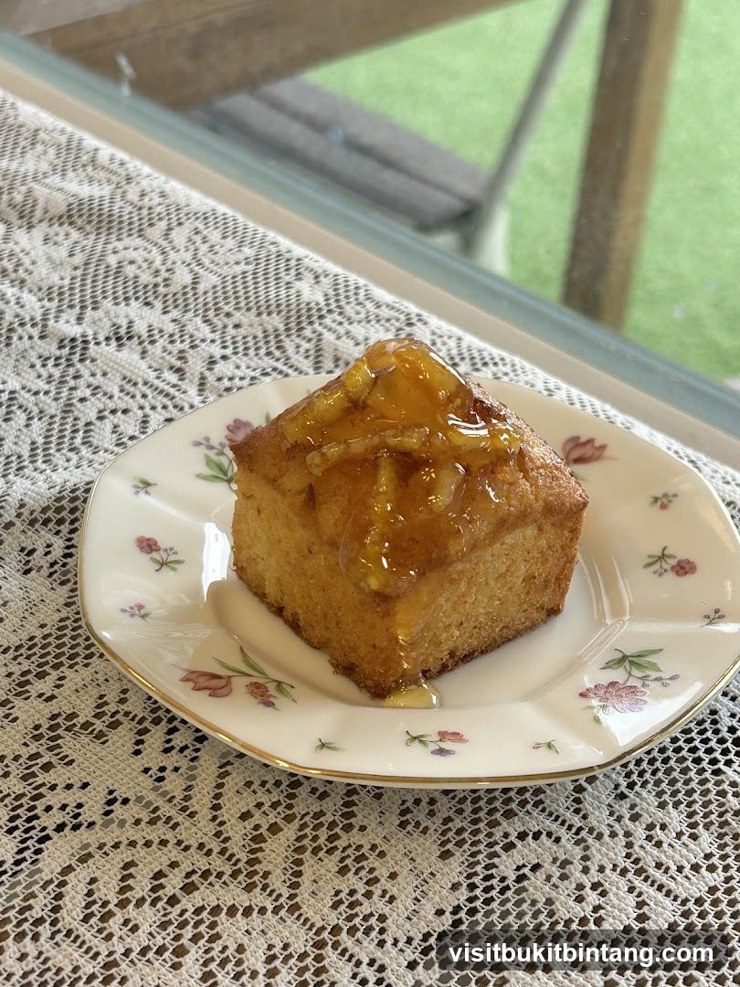 Caramel Topped Cake Slice