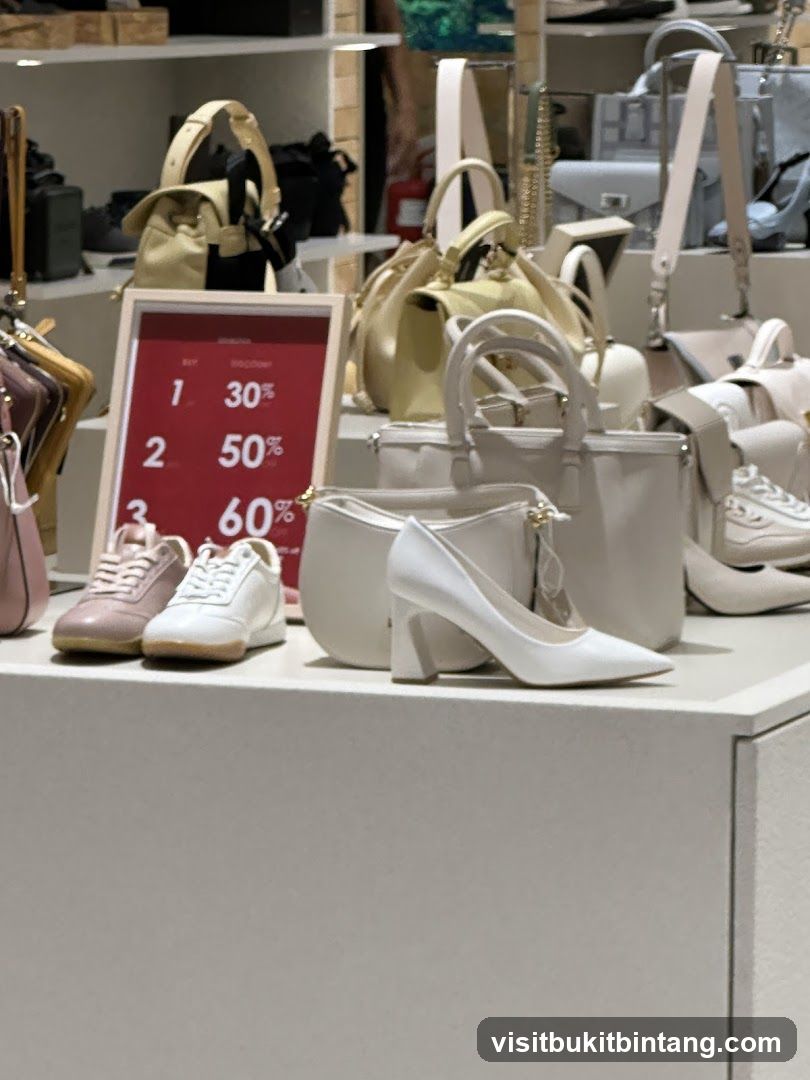Footwear and Handbag Display
