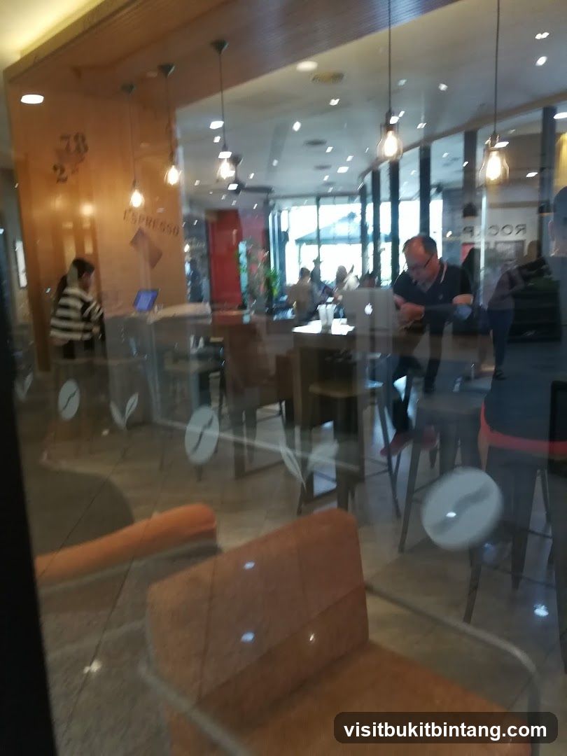 Interior of a cafe