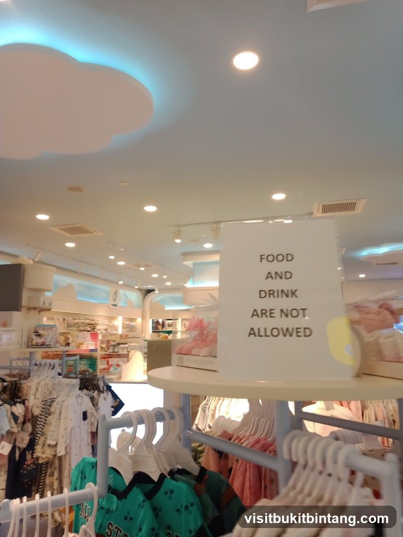 Store Interior with Clothing and Sign