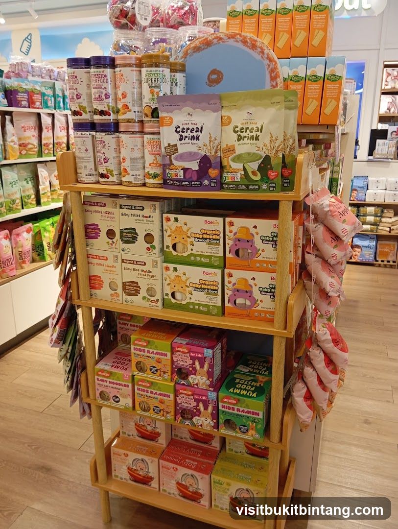 Baby Food and Snacks Display