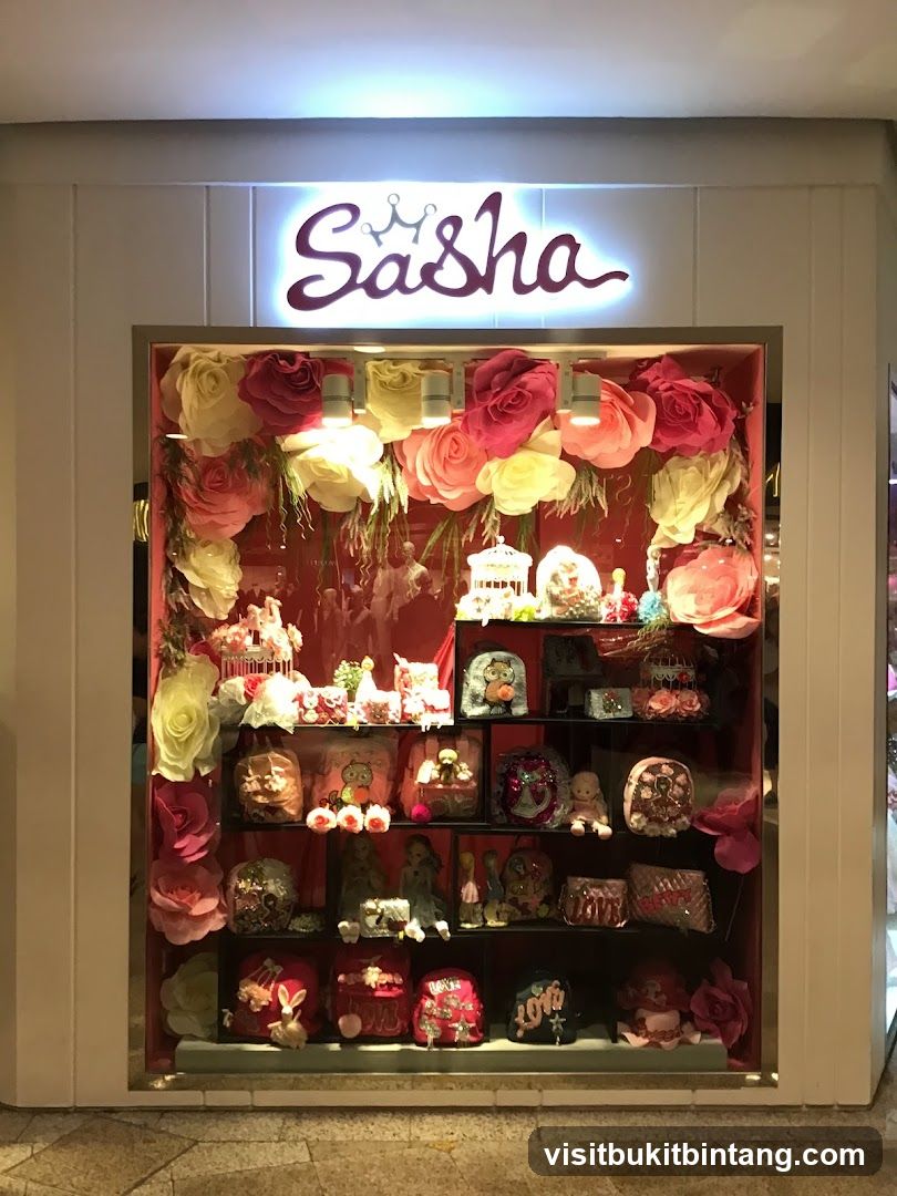 Sasha storefront display